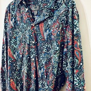H&M Multicolor Paisley Shirt